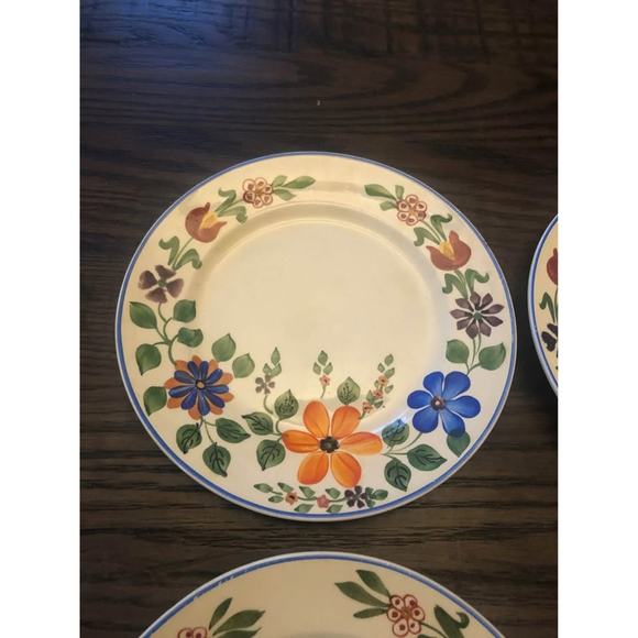 Set of 4 Royal Adam’s Hand painted Titan Ware Plates - 7” - Picture 4 of 8